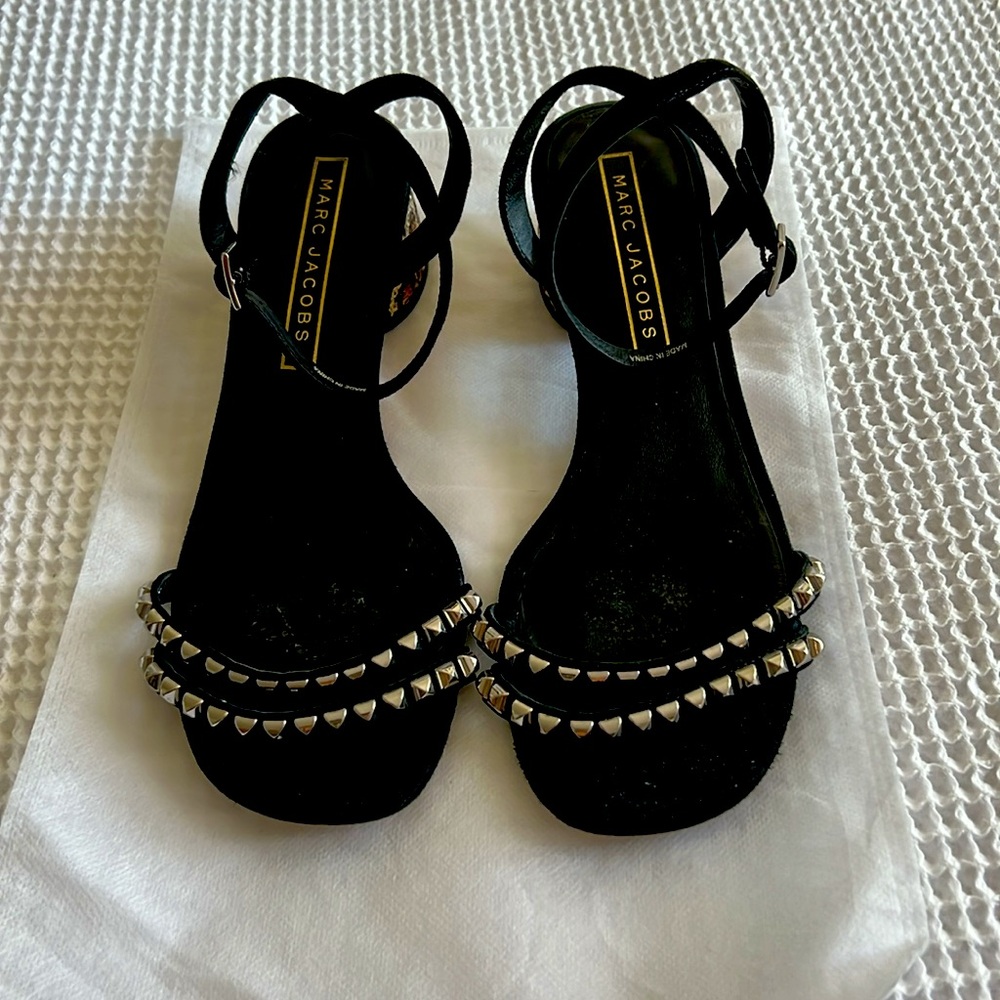 Marc Jacobs Studded Black Sandals